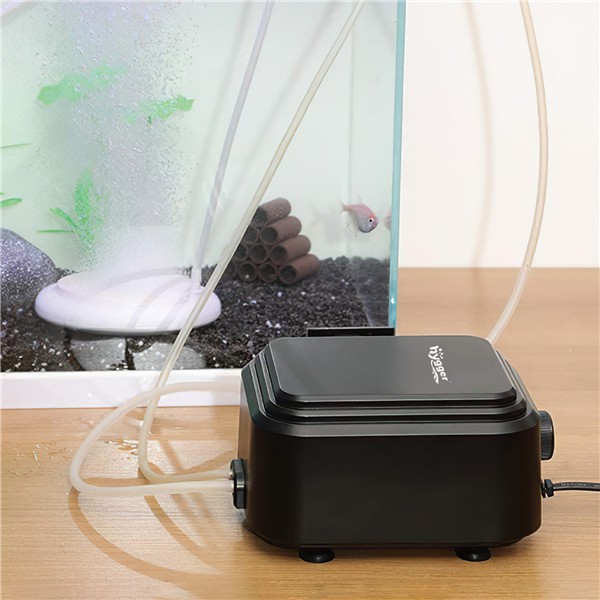 hygger Adjustable Aquarium Air Pump with 2 Air Outlets for up to 600 Gallon  Tanks - Hygger Wholesale